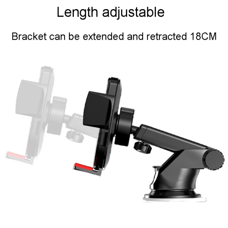 2 In 1 Car Cell Phone Telescopic Holder Universal Automobile Navigation Bracket(Red) - Car Holders by PMC TechLife | Online Shopping South Africa | PMC TechLife | Buy Now Pay Later Mobicred