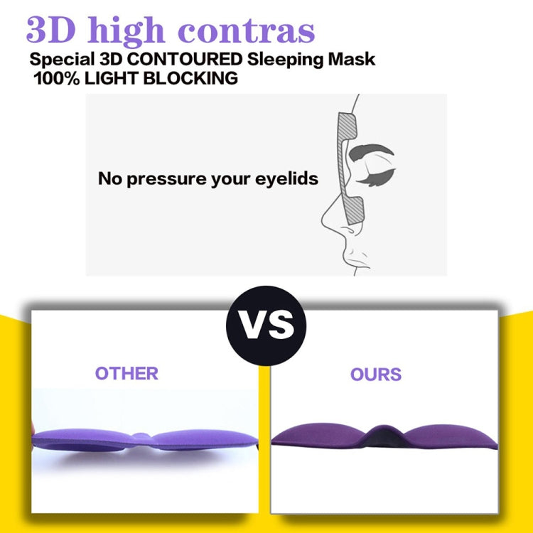3D Adjustable Silicone Anti-slip Sleep Eye Mask Three-dimensional Memory Foam Eye Protection Mask(Black) - Eye Masks by PMC TechLife | Online Shopping South Africa | PMC TechLife