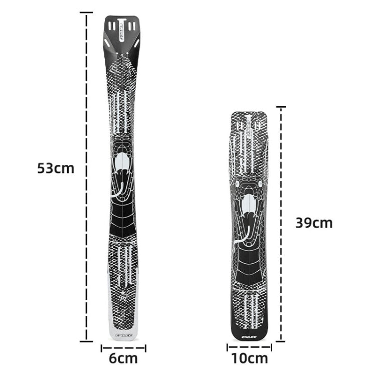 ENLEE E-641316 6pcs /Set Bicycle Extended Front And Rear Mudguards Road Bike Quick Detachable Fenders, Style: Snake Model - Mudguards by ENLEE | Online Shopping South Africa | PMc TechLife | Buy Now Pay Later Mobicred