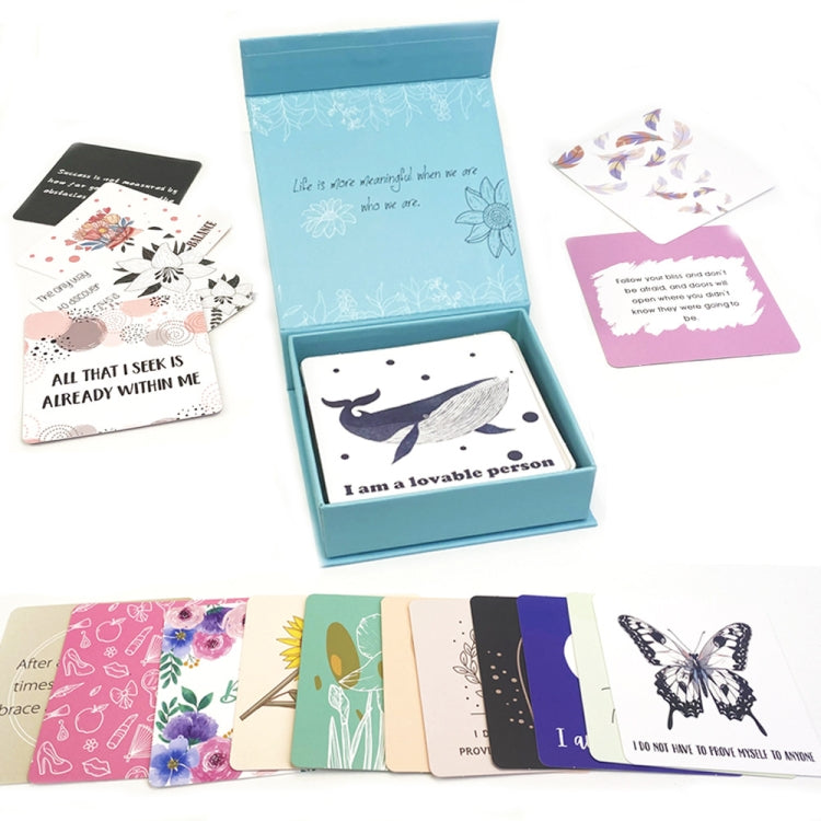 50 Sheets Women Inspirational Cards Affirming Positive English Encouragement Greeting Card Set(KP003) - Handbook Decorative Stickers by PMC Jewellery | Online Shopping South Africa | PMC Jewellery