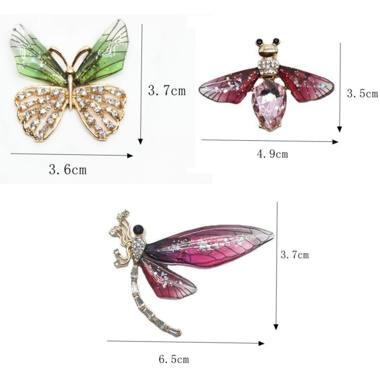 3pcs/set Metal Butterfly Dragonfly Bee Car Air Vent Aromatherapy Decorative Clip(Rose Red) - Air Freshener by PMC TechLife | Online Shopping South Africa | PMC TechLife | Buy Now Pay Later Mobicred