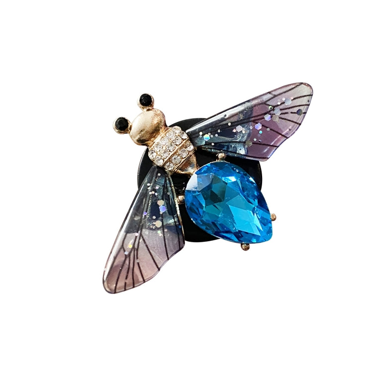 3pcs/set Metal Butterfly Dragonfly Bee Car Air Vent Aromatherapy Decorative Clip(Blue) - free shipping - PMC TechLife - Order now!