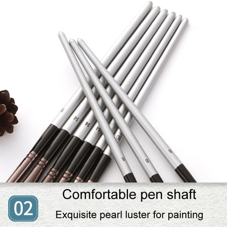 ZHU TING 24pcs /Set Nylon Bristle Paintbrush Set Painting Watercolor Brushes With Cloth Bag(White Rod) - free shipping - PMC TechLife - Order now!