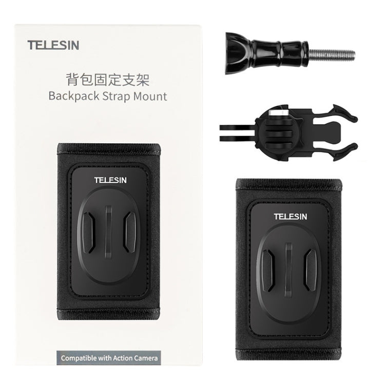 TELESIN Backpack Shoulder Strap Bracket Mount for GoPro Hero / Insta360 /  SJCAM / DJI Action Accessories, Spec: Set B - Backpack Clip by TELESIN | Online Shopping South Africa | PMC Jewellery | Buy Now Pay Later Mobicred