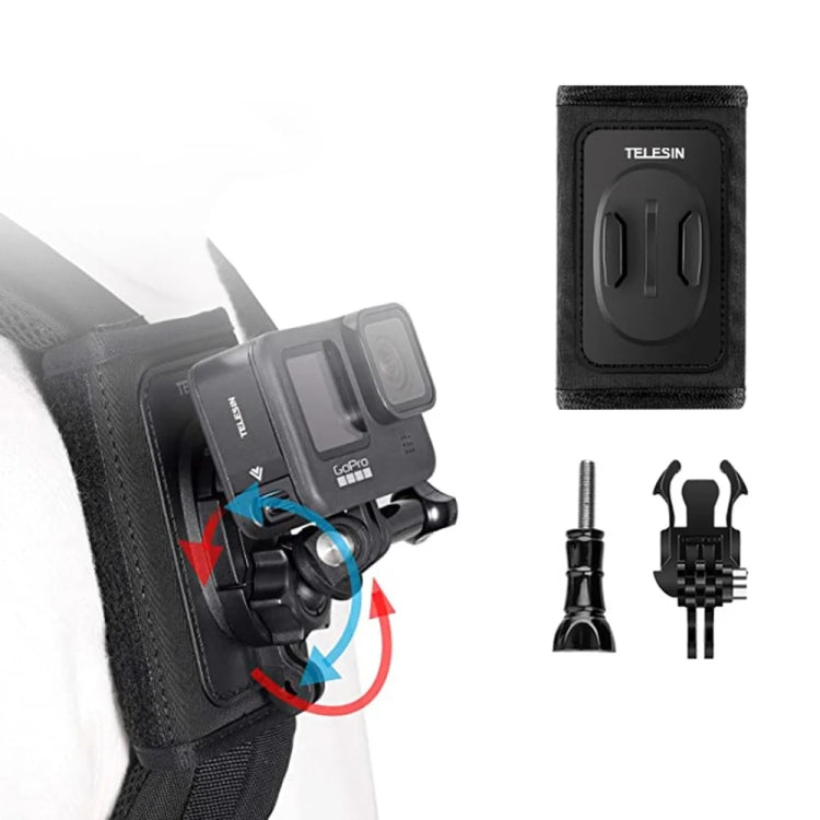 TELESIN Backpack Shoulder Strap Bracket Mount for GoPro Hero / Insta360 /  SJCAM / DJI Action Accessories, Spec: Only Strap Mount - Backpack Clip by TELESIN | Online Shopping South Africa | PMC Jewellery | Buy Now Pay Later Mobicred