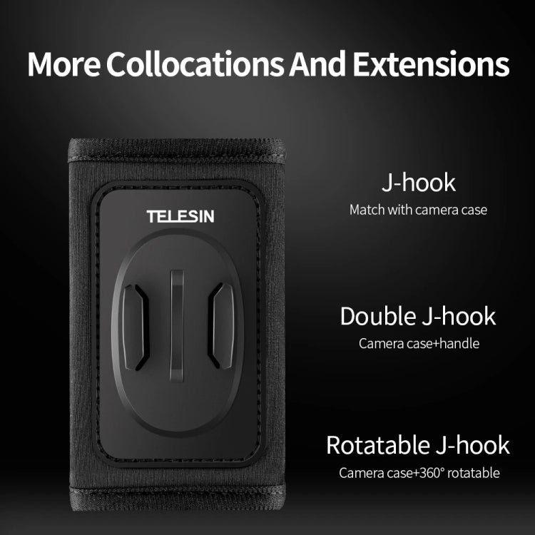 TELESIN Backpack Shoulder Strap Bracket Mount for GoPro Hero / Insta360 /  SJCAM / DJI Action Accessories, Spec: Only Strap Mount - Backpack Clip by TELESIN | Online Shopping South Africa | PMC TechLife | Buy Now Pay Later Mobicred