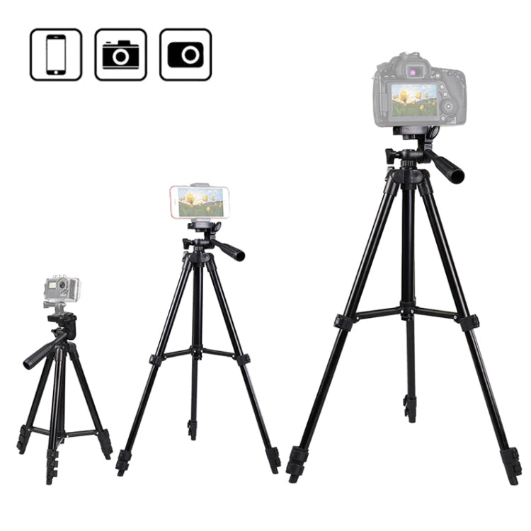 Portable Aluminum DSLR Camera Live Tripod Photography Retractable Landing Bracket, Specification: 150cm Tripod+Clip+Bag - Tripods by PMC TechLife | Online Shopping South Africa | PMC TechLife | Buy Now Pay Later Mobicred