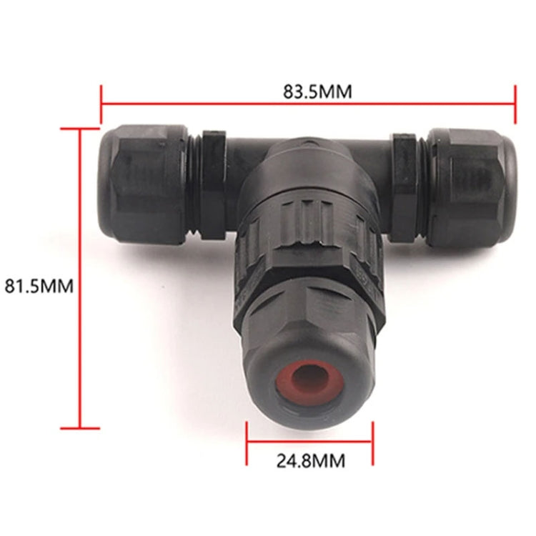 Outdoor T-Wire Terminal Block Five Pole Male And Female Docking Waterproof Connector(Black) - Connector & Plug by PMC TechLife | Online Shopping South Africa | PMC TechLife | Buy Now Pay Later Mobicred