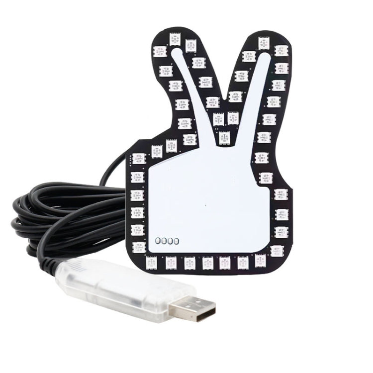 Car Interactive Finger Light Multi-function Warning Anti-rear Collision Light(Scissor Hand) - Warning Lights by PMC TechLife | Online Shopping South Africa | PMC TechLife | Buy Now Pay Later Mobicred