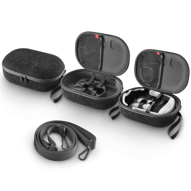 JYS-MQ018 For Apple Vision Pro / Meta Quest 3 VR Glasses Storage Bag Anti-fall and Anti-scrape Portable Bag(Black) - free shipping - PMC TechLife - Order now!