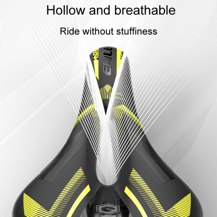 ENLEE E-ZD310 Bicycle Shockproof Cushion Outdoor Cycling Mountain Bike Saddle(Fluorescent Yellow) - free shipping - PMc TechLife - Order now!