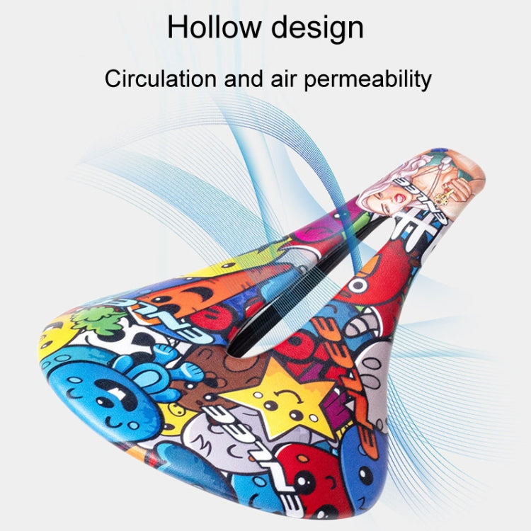ENLEE E-ZD412 Bicycle Carbon Fiber Cushion Outdoor Riding Mountain Bike Saddle, Style: Devil - free shipping - PMc TechLife - Order now!