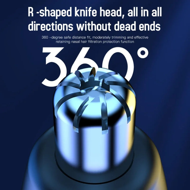 Electric Digital Display Nose Hair Trimmer Rechargeable 3 Gear Adjustable Portable Shaver(Gray) - Shavers & Accessories by PMC TechLife | Online Shopping South Africa | PMC TechLife | Buy Now Pay Later Mobicred