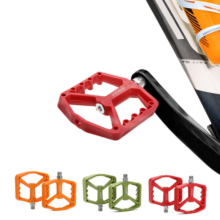 ENLEE F228 1pair Bicycle Nylon Pedals Mountain Bike Widened Riding Footrests(Red) - free shipping - PMc TechLife - Order now!
