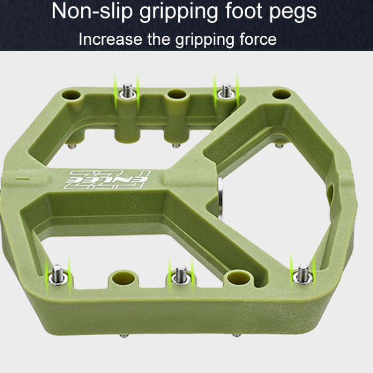 ENLEE F228 1pair Bicycle Nylon Pedals Mountain Bike Widened Riding Footrests(Orange) - free shipping - PMc TechLife - Order now!