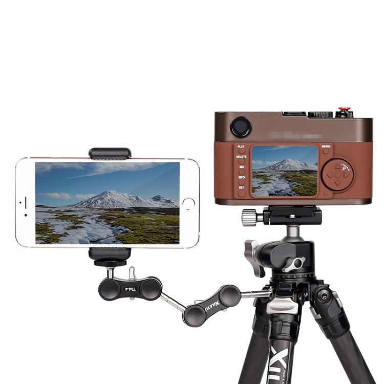 XILETU  TM Series Magic Arm With Dual Ballhead Camera Video Monitor Mount Adapter TM-4 - Camera Gimbal by PMC TechLife | Online Shopping South Africa | PMC TechLife | Buy Now Pay Later Mobicred