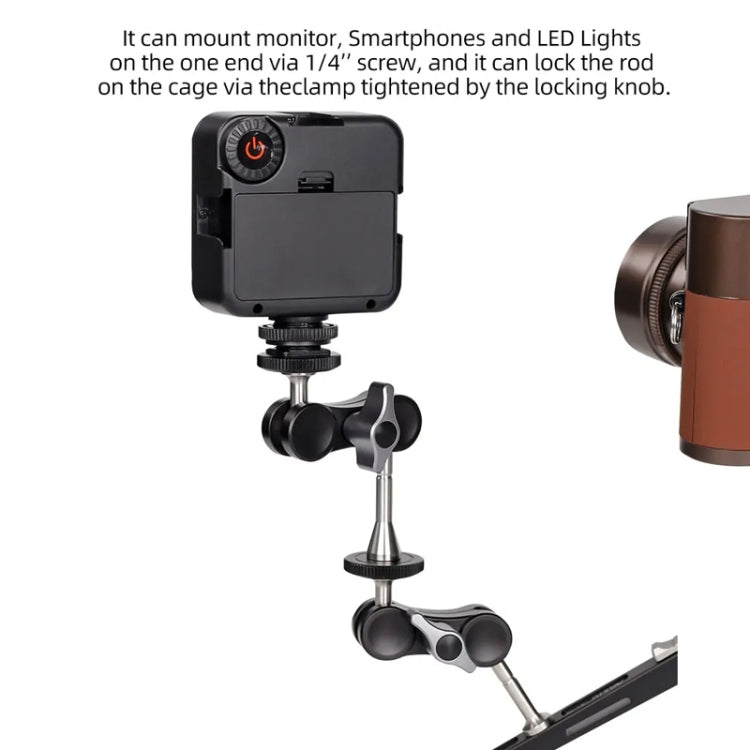 XILETU  TM Series Magic Arm With Dual Ballhead Camera Video Monitor Mount Adapter TM-5 - Camera Gimbal by PMC TechLife | Online Shopping South Africa | PMC TechLife | Buy Now Pay Later Mobicred