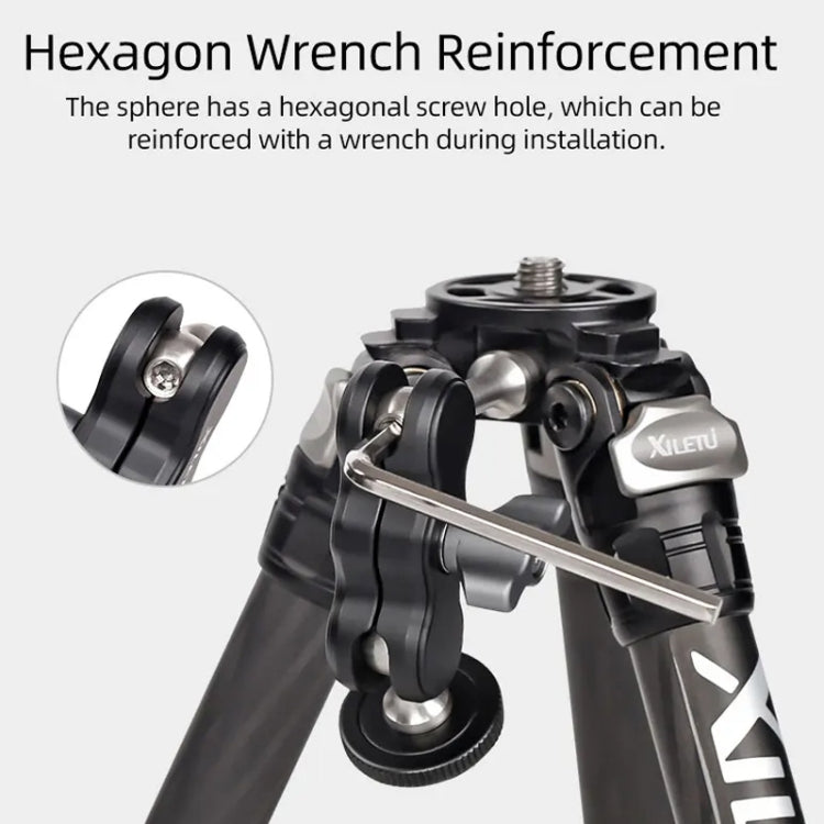 XILETU  TM Series Magic Arm With Dual Ballhead Camera Video Monitor Mount Adapter TM-4 - Camera Gimbal by PMC TechLife | Online Shopping South Africa | PMC TechLife | Buy Now Pay Later Mobicred