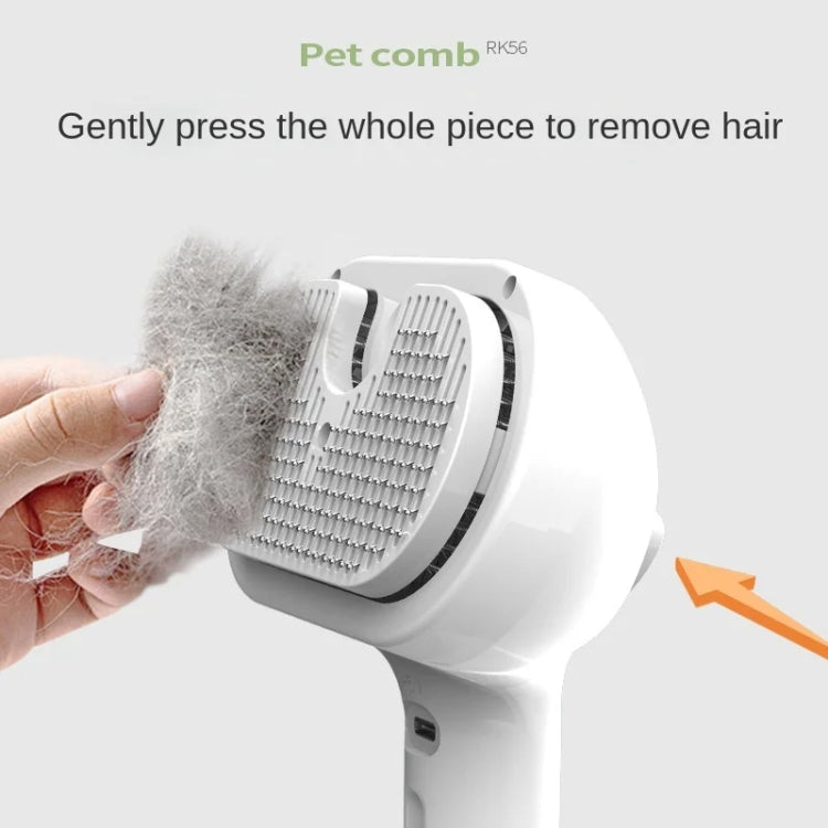 RK56 USB Charging Spray Pet Grooming Comb Cat and Dog Hair Removal Tool Pet Products(White) - Brushes & Combs by PMC TechLife | Online Shopping South Africa | PMC TechLife | Buy Now Pay Later Mobicred