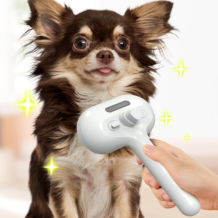 RK56 USB Charging Spray Pet Grooming Comb Cat and Dog Hair Removal Tool Pet Products(White) - Brushes & Combs by PMC TechLife | Online Shopping South Africa | PMC TechLife | Buy Now Pay Later Mobicred