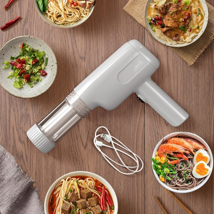 Handheld Noodle Machine Rechargeable Smart Pasta Maker With 6 Molds(White) - Cooking Tools by PMC Jewellery | Online Shopping South Africa | PMC Jewellery