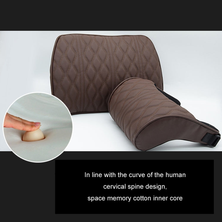 Car Seat Memory Foam Support Cushion, Color: Coffee Waist Support - Seat Accessories by PMC Jewellery | Online Shopping South Africa | PMC Jewellery | Buy Now Pay Later Mobicred