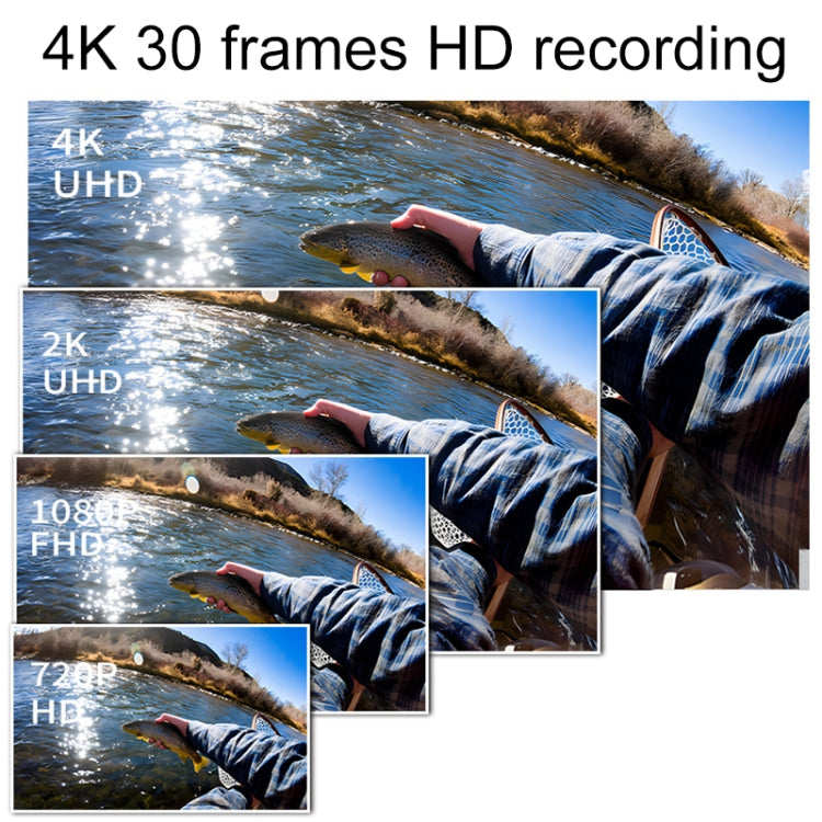 4K/30FPS 5G/2.4G HD Night Video Outdoor Waterproof Riding Record Thumb Camera, Spec: Standard Black - Video Cameras by PMC TechLife | Online Shopping South Africa | PMC TechLife | Buy Now Pay Later Mobicred