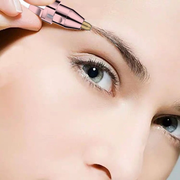 2 In 1 Electrical Eyebrow Trimmer Ladies Shaver Eyebrow Shapers, Model: USB Charging White - Hair Removal by PMC TechLife | Online Shopping South Africa | PMC TechLife | Buy Now Pay Later Mobicred