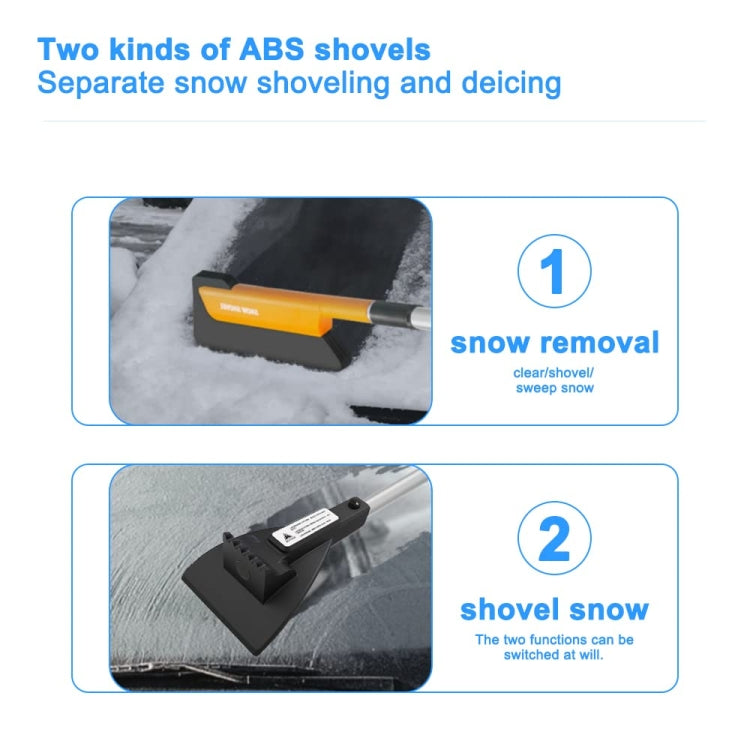 Car Multifunctional Telescopic Snow Shovel Glass Defrost De-icing Brush Winter Cleaning Tools, Spec: Ordinary - free shipping - PMC TechLife - Order now!