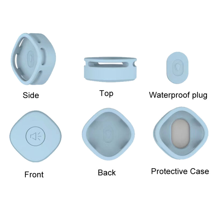 For Samsung Galaxy SmartTag Positioning Tracker Life Waterproof Silicone Protective Case(Black) - SmartTag Accessories by PMC TechLife | Online Shopping South Africa | PMC TechLife