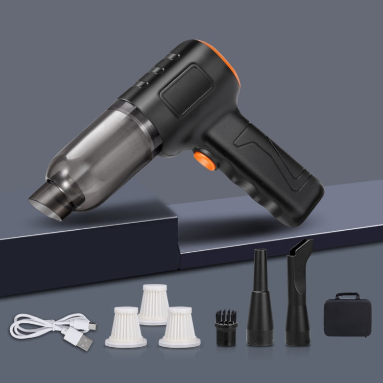 Car Vacuum Cleaner Large Suction Power Wireless Pump Inflatable Blower Handheld Small Vacuum Cleaner, Style: Brush 200W+3 Filters+Air Bag (Black) - Vacuum Cleaner by PMC TechLife | Online Shopping South Africa | PMC TechLife | Buy Now Pay Later Mobicred
