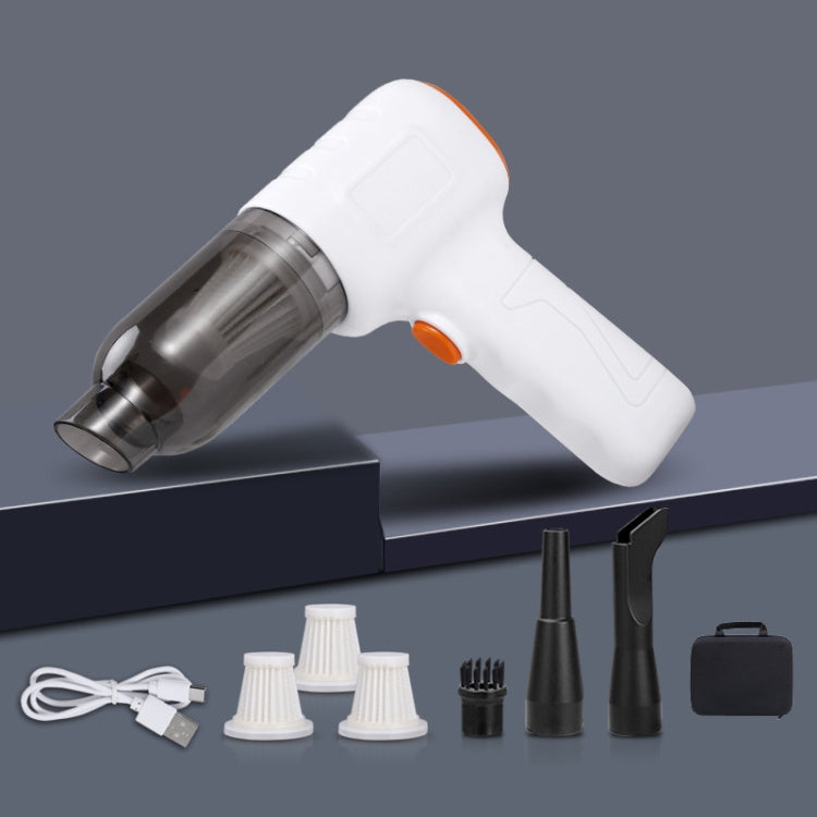 Car Vacuum Cleaner Large Suction Power Wireless Pump Inflatable Blower Handheld Small Vacuum Cleaner, Style: Brush 200W+3 Filters+Air Bag (White) - Vacuum Cleaner by PMC TechLife | Online Shopping South Africa | PMC TechLife | Buy Now Pay Later Mobicred