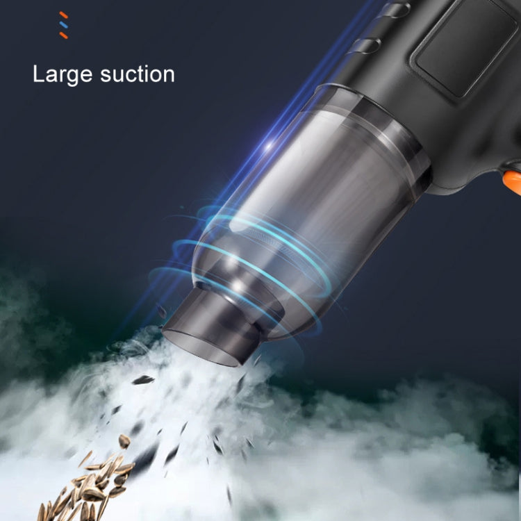 Car Vacuum Cleaner Large Suction Power Wireless Pump Inflatable Blower Handheld Small Vacuum Cleaner, Style: Brush 200W+2 Filters+Storage Bag (White) - Vacuum Cleaner by PMC TechLife | Online Shopping South Africa | PMC TechLife | Buy Now Pay Later Mobicred