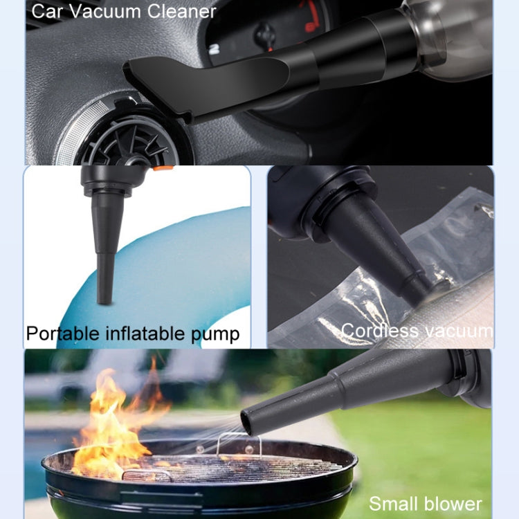 Car Vacuum Cleaner Large Suction Power Wireless Pump Inflatable Blower Handheld Small Vacuum Cleaner, Style: Brushless 260W+2 Filters+Storage Bag (White) - Vacuum Cleaner by PMC TechLife | Online Shopping South Africa | PMC TechLife | Buy Now Pay Later Mobicred