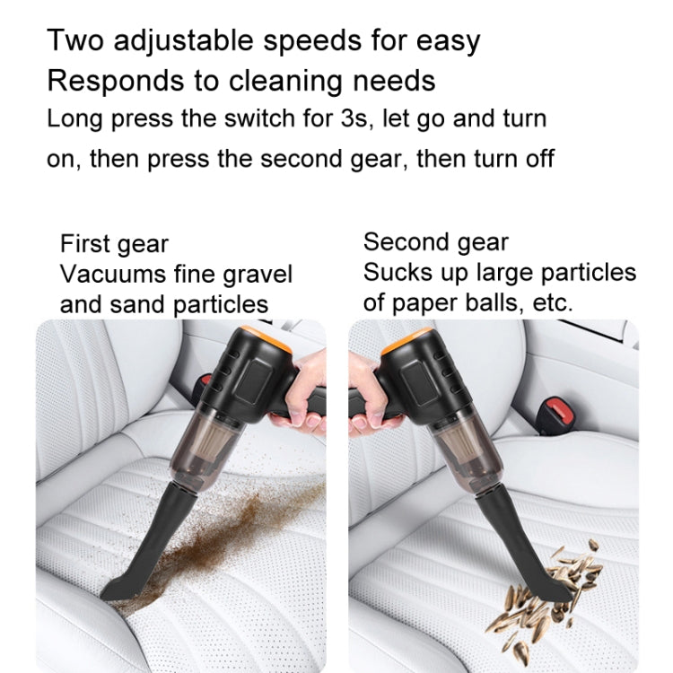 Car Vacuum Cleaner Large Suction Power Wireless Pump Inflatable Blower Handheld Small Vacuum Cleaner, Style: Brushless 260W+4 Filters+Air Bag (Black) - free shipping - PMC TechLife - Order now!