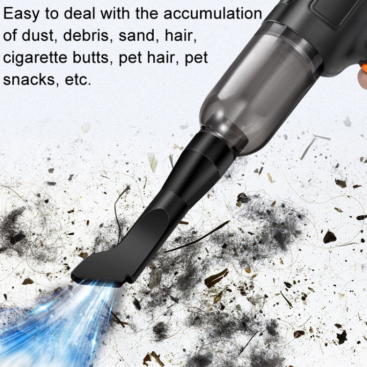 Car Vacuum Cleaner Large Suction Power Wireless Pump Inflatable Blower Handheld Small Vacuum Cleaner, Style: Brush 200W+2 Filters+Storage Bag (White) - Vacuum Cleaner by PMC TechLife | Online Shopping South Africa | PMC TechLife | Buy Now Pay Later Mobicred