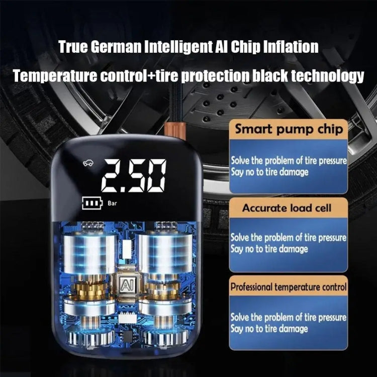Car Portable Electric Tire Inflator Pump, Model: Wired - free shipping - PMC TechLife - Order now!