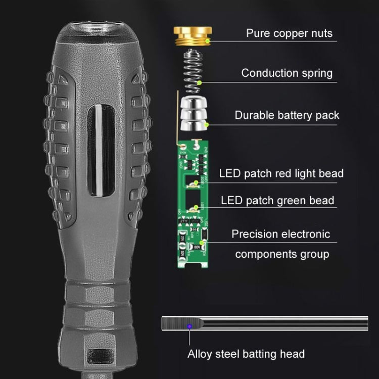 High Torque High Bright Electrician Tester Smart Test Breakpoint Specific Screwdriver(Straight) - Voltage Detector by PMC TechLife | Online Shopping South Africa | PMC TechLife