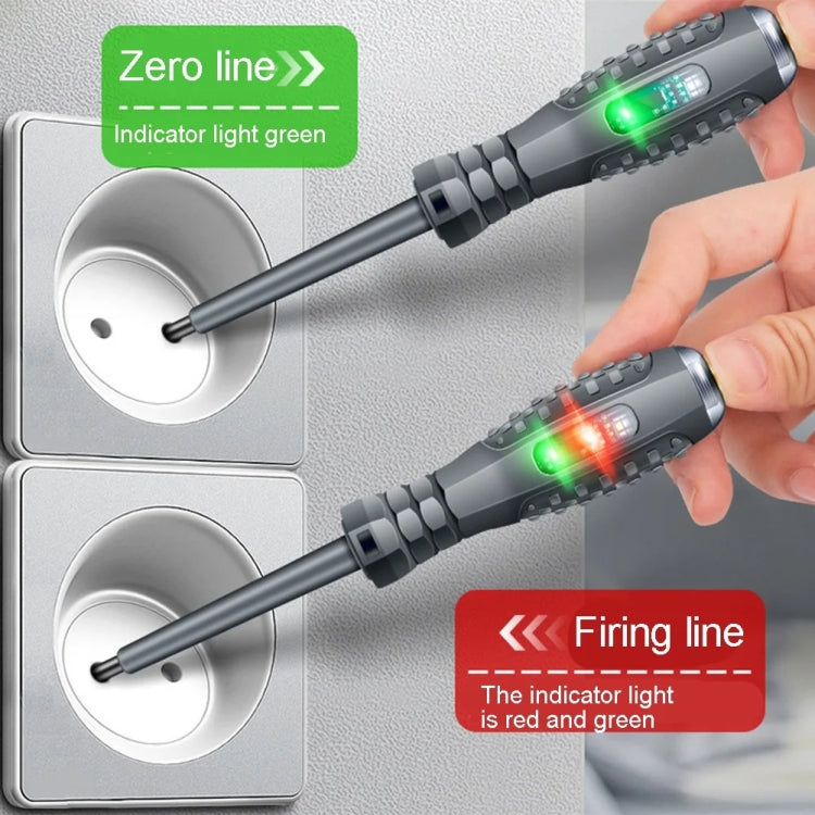High Torque High Bright Electrician Tester Smart Test Breakpoint Specific Screwdriver(Straight) - Voltage Detector by PMC TechLife | Online Shopping South Africa | PMC TechLife