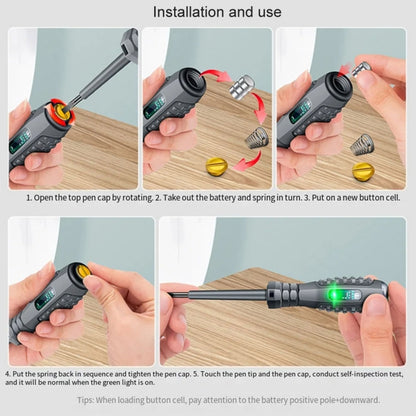 High Torque High Bright Electrician Tester Smart Test Breakpoint Specific Screwdriver(Straight) - Voltage Detector by PMC Jewellery | Online Shopping South Africa | PMC Jewellery