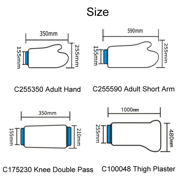 Fracture Waterproof Plaster Postoperative Bathing Protection, Model: C255350 Adult Hand - free shipping - PMC TechLife - Order now!