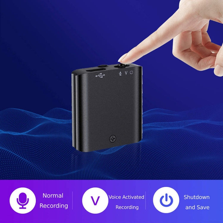 Q63 HD Noise Canceling Magnetic Voice Recorder Portable Intelligent Voice Activated Recording Pen, Capacity: 8GB(Black) - Recording Pen by PMC TechLife | Online Shopping South Africa | PMC TechLife | Buy Now Pay Later Mobicred