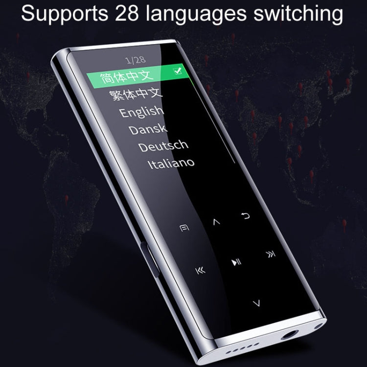 M27 1.8 Inch Bluetooth MP3/MP4 Music Player E-Book Recorder, Size: 16GB(Black) - MP3 Player by PMC TechLife | Online Shopping South Africa | PMC TechLife | Buy Now Pay Later Mobicred