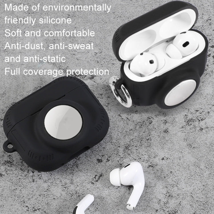 For AirPods Pro 2 / Airtag 2 In 1 All-inclusive Silicone Anti-drop Protection Case(Deep Blue) - For AirPods Pro 2 by PMC Jewellery | Online Shopping South Africa | PMC Jewellery | Buy Now Pay Later Mobicred