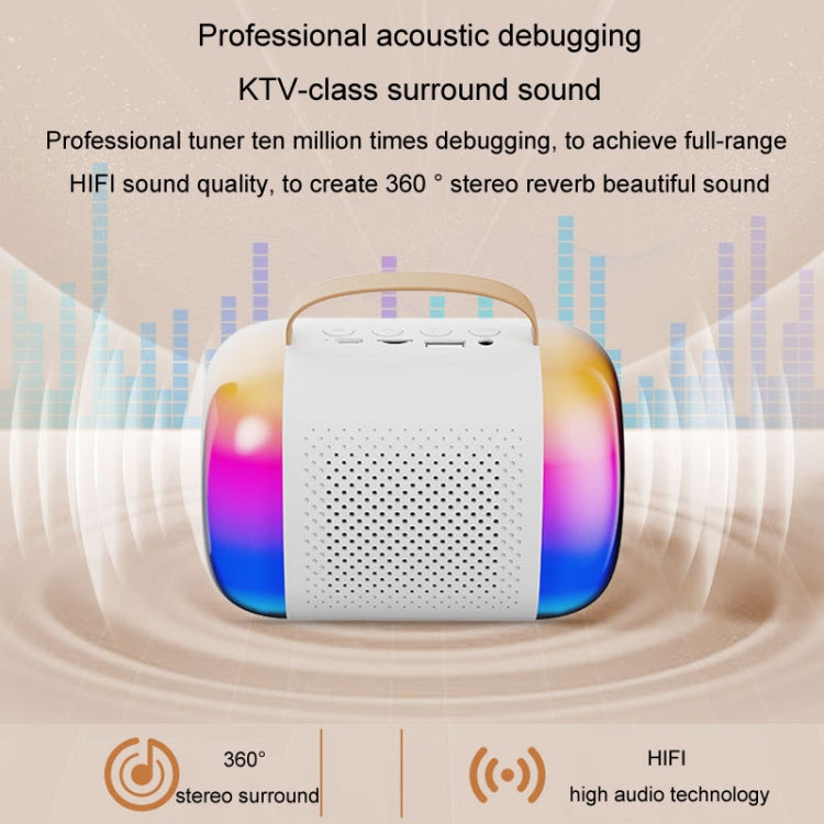 Y5 2 Microphone Portable Bluetooth Speaker Home And Outdoor Wireless Karaoke Audio(Black) - Microphone by PMC TechLife | Online Shopping South Africa | PMC TechLife | Buy Now Pay Later Mobicred