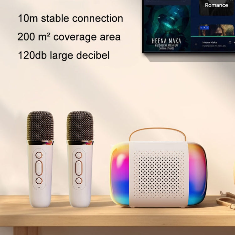 Y5 2 Microphone Portable Bluetooth Speaker Home And Outdoor Wireless Karaoke Audio(Black) - Microphone by PMC TechLife | Online Shopping South Africa | PMC TechLife | Buy Now Pay Later Mobicred