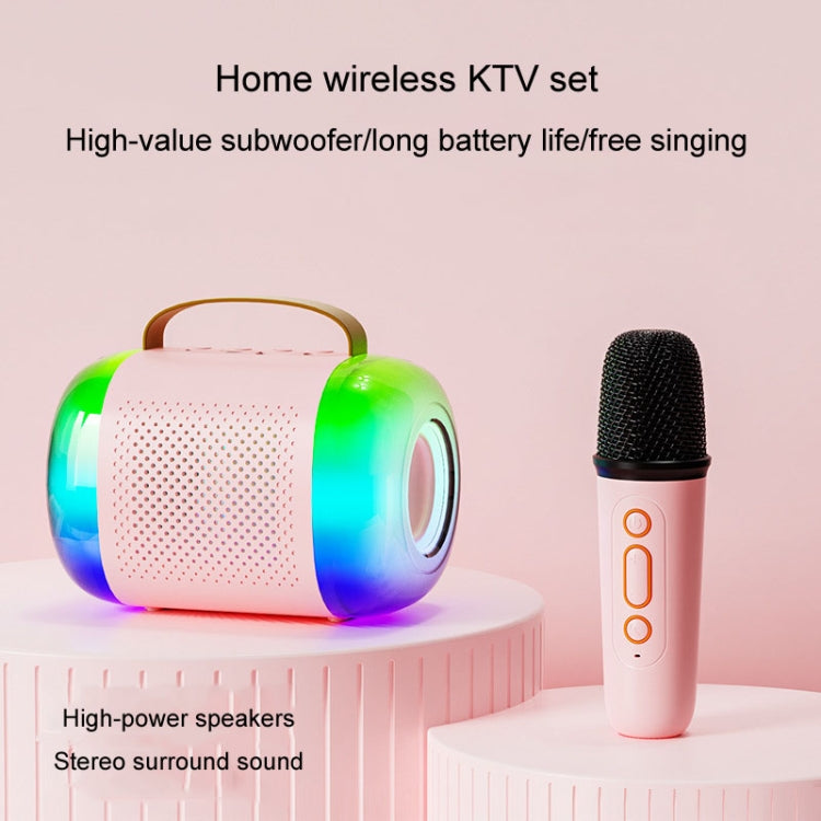 Y5 2 Microphone Portable Bluetooth Speaker Home And Outdoor Wireless Karaoke Audio(Pink) - Microphone by PMC Jewellery | Online Shopping South Africa | PMC Jewellery | Buy Now Pay Later Mobicred