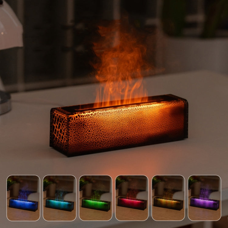 Lava Flame Aromatherapy Machine Air Atomizing Humidifier With Colorful Light, Model: DQ709 Pro White - free shipping - PMC TechLife - Order now!