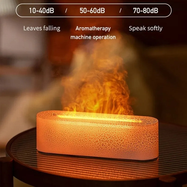 Lava Flame Aromatherapy Machine Air Atomizing Humidifier With Colorful Light, Model: DQ709 Pro White - free shipping - PMC TechLife - Order now!