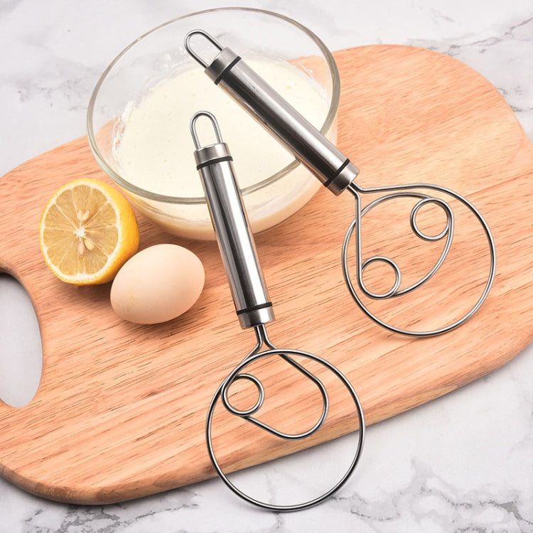 Stainless Steel Flour Mixer Flour And Egg Beaters Noodle Making Tools, Specification: Double Circle - Gadgets by PMC Jewellery | Online Shopping South Africa | PMC Jewellery | Buy Now Pay Later Mobicred